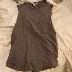 LNA olive green tank fits like a Small